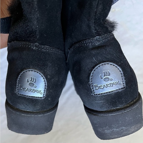 Bearpaw Women's Black Genevieve Boots Size 6 - Picture 7 of 8